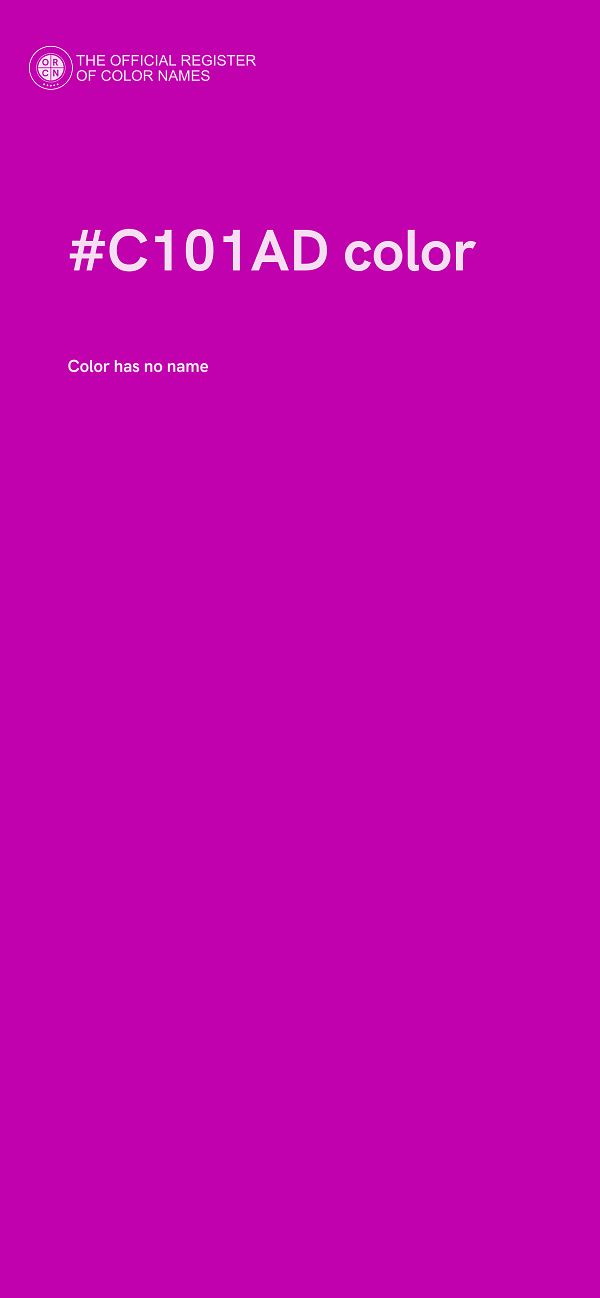 #C101AD color image