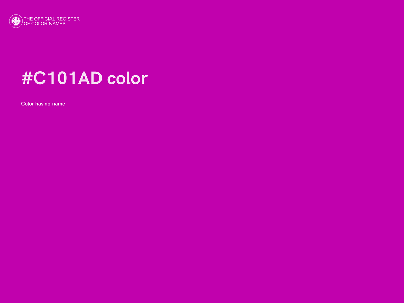 #C101AD color image