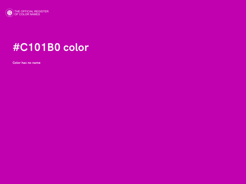 #C101B0 color image