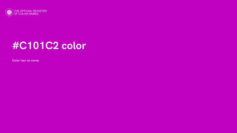 #C101C2 color image