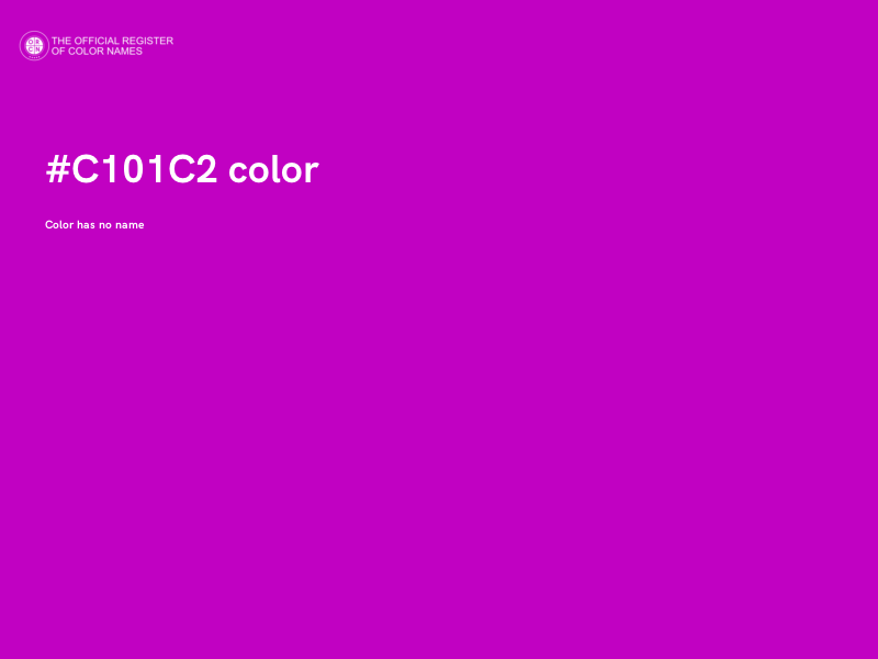 #C101C2 color image