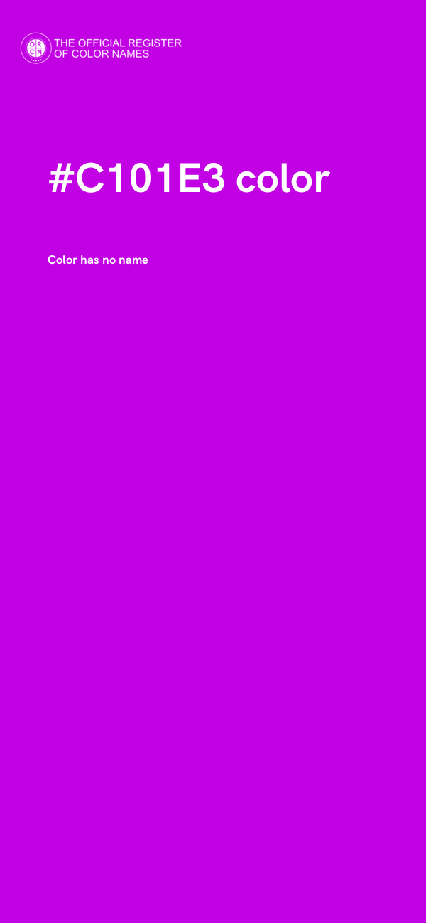#C101E3 color image