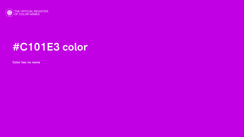 #C101E3 color image