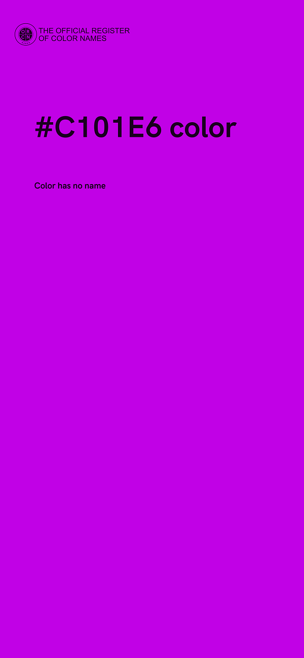 #C101E6 color image