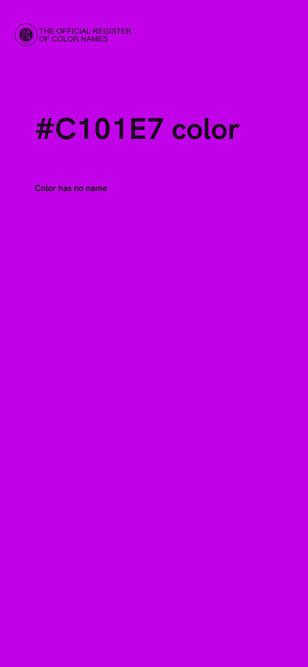 #C101E7 color image
