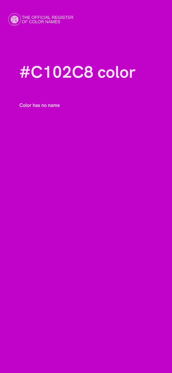 #C102C8 color image