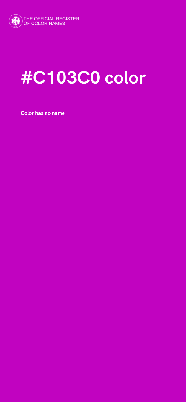 #C103C0 color image