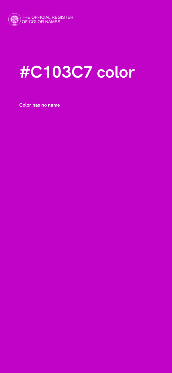 #C103C7 color image