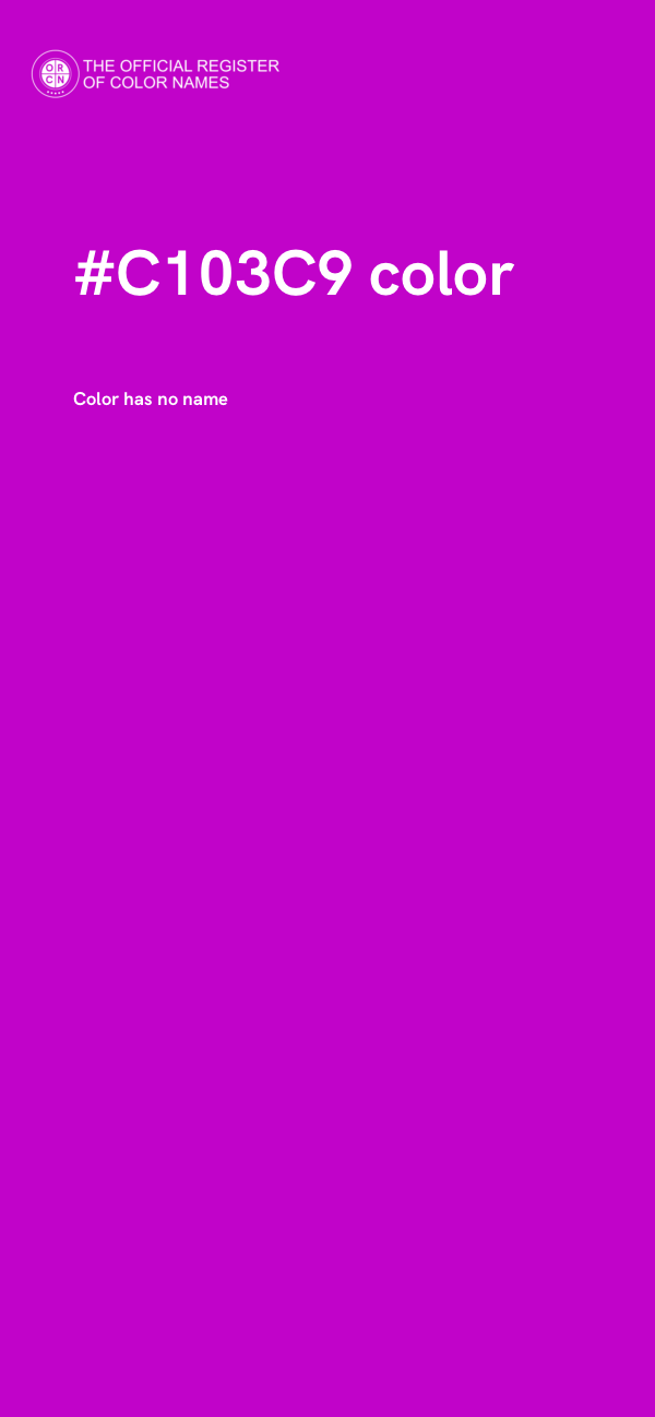 #C103C9 color image
