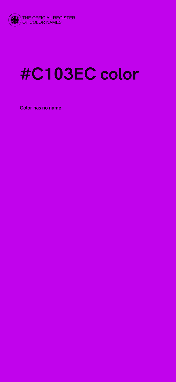 #C103EC color image