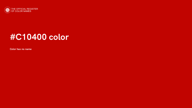 #C10400 color image