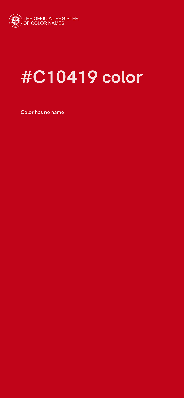 #C10419 color image