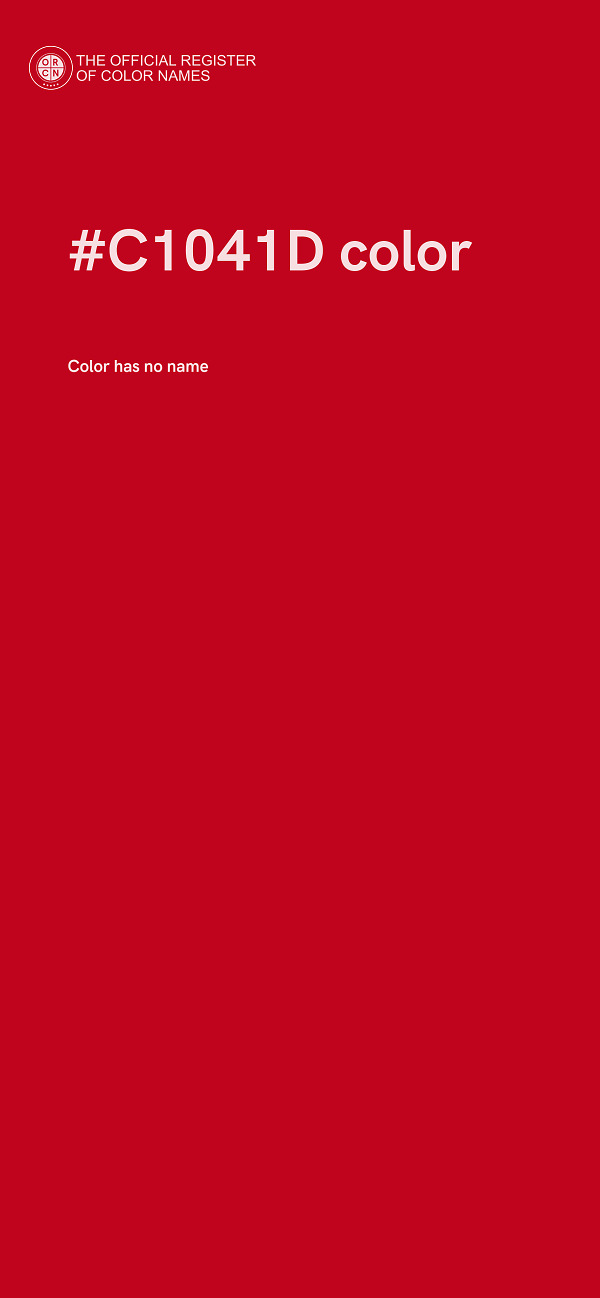 #C1041D color image