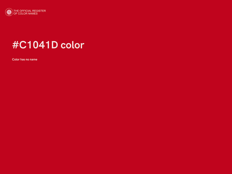 #C1041D color image