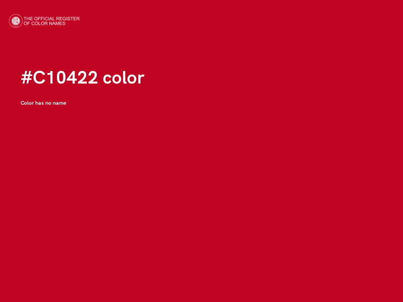 #C10422 color image