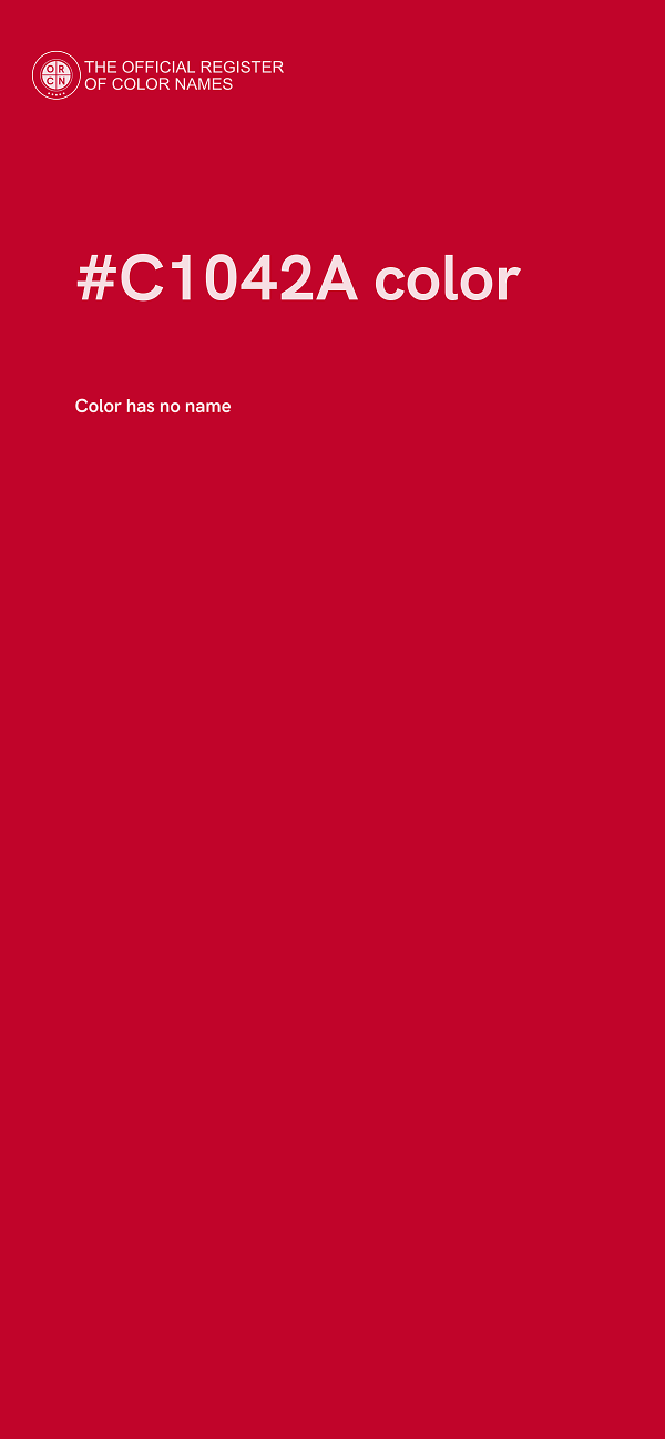 #C1042A color image