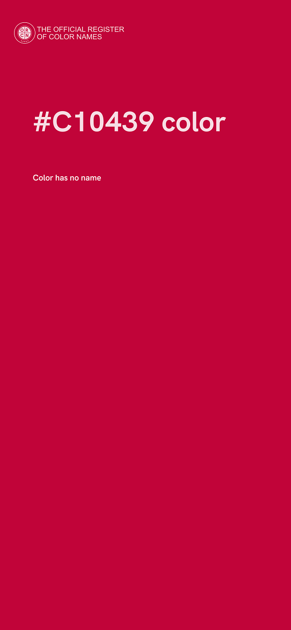 #C10439 color image