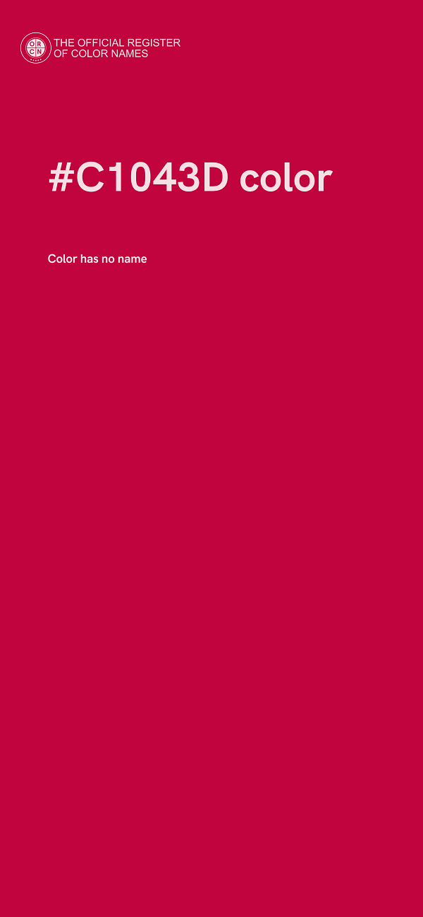 #C1043D color image