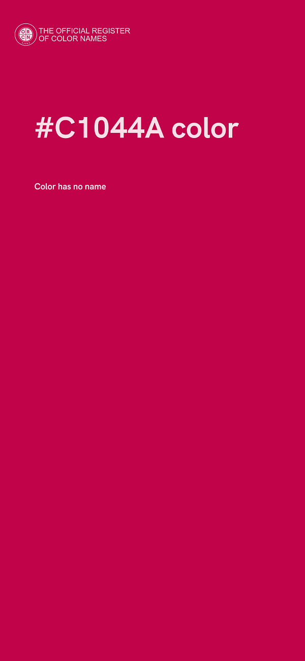 #C1044A color image