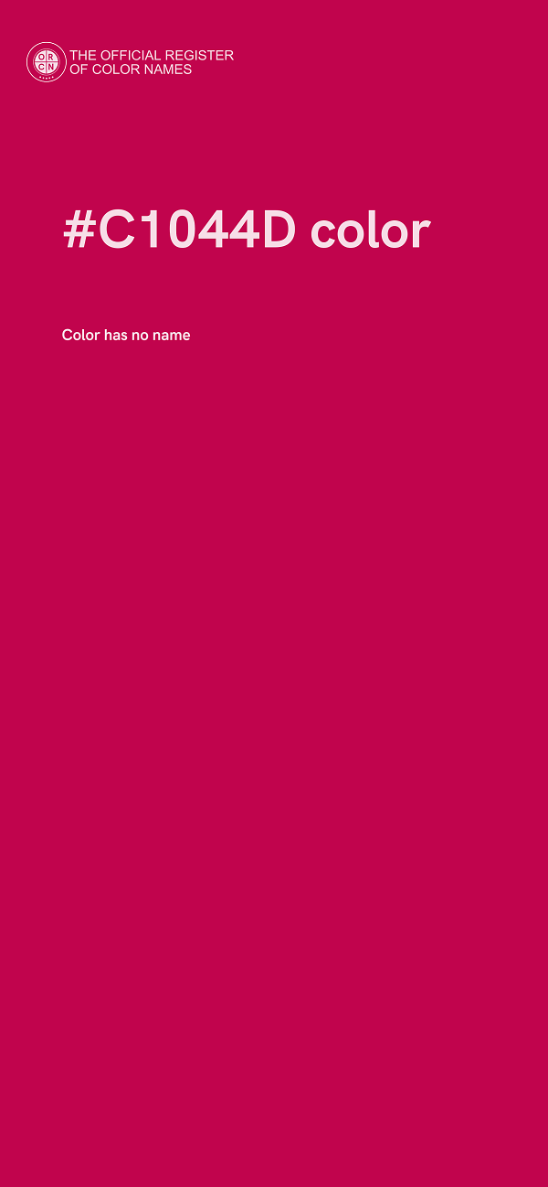 #C1044D color image