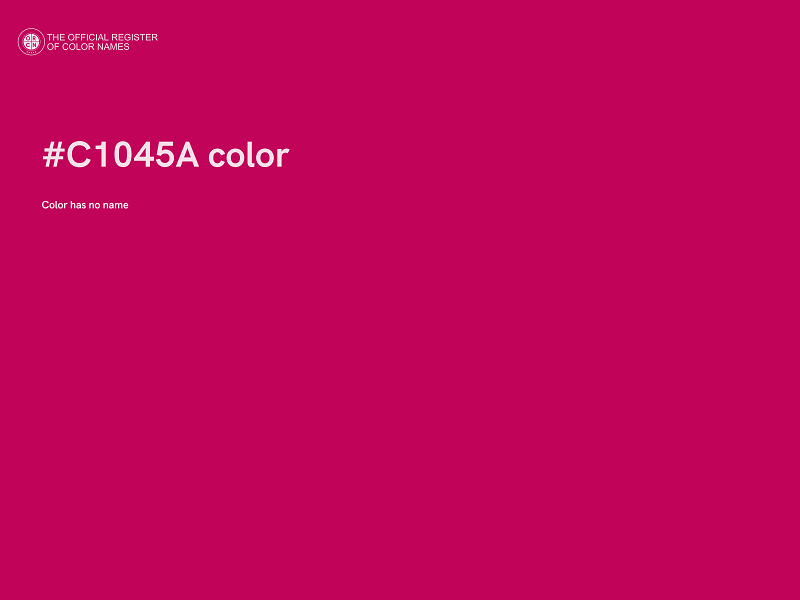 #C1045A color image