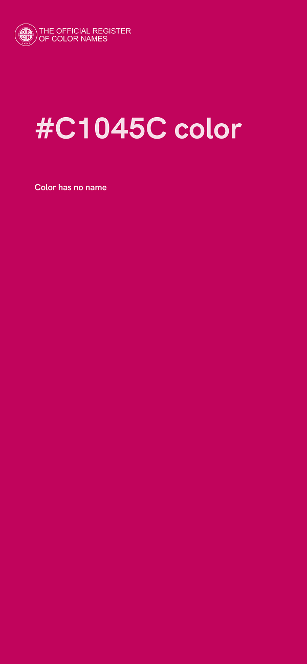 #C1045C color image