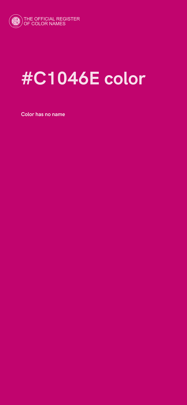 #C1046E color image