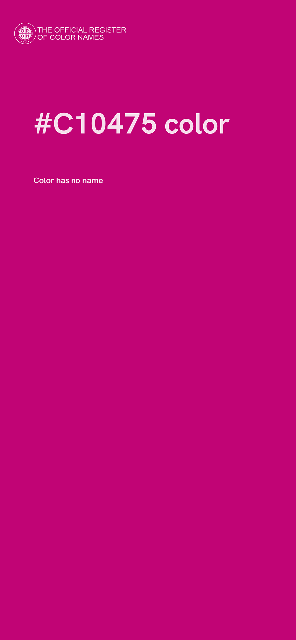 #C10475 color image
