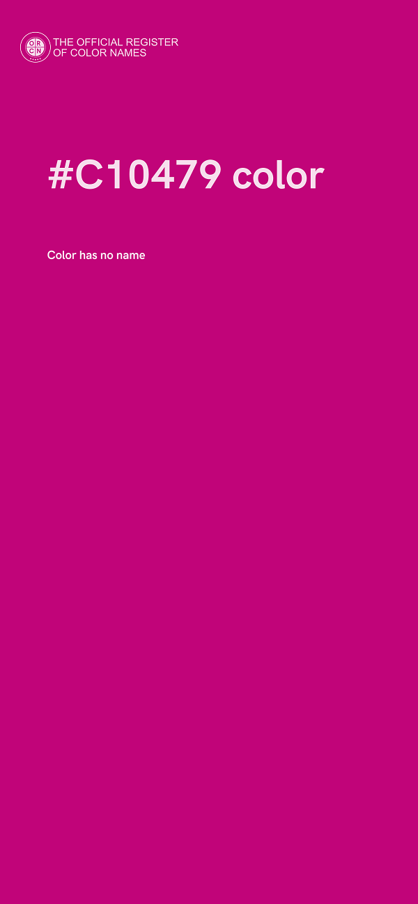 #C10479 color image