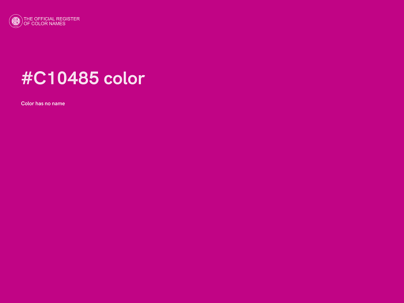 #C10485 color image