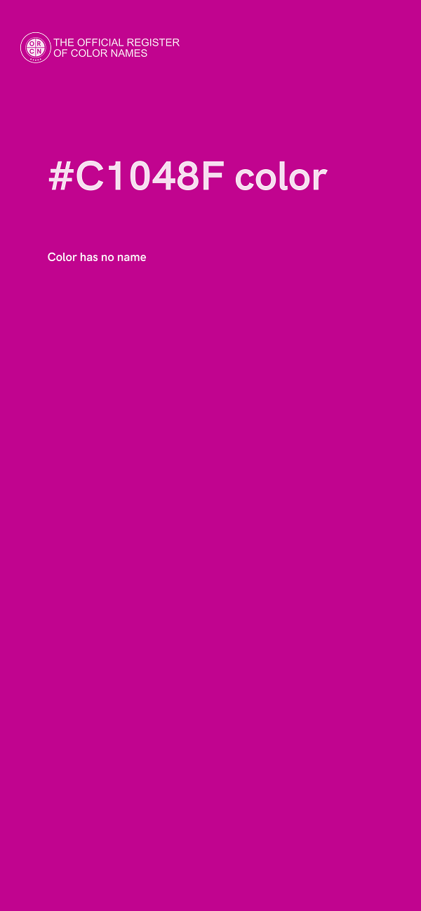 #C1048F color image