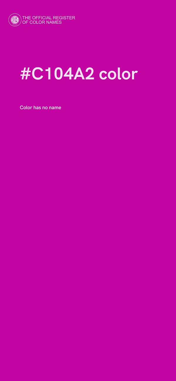 #C104A2 color image