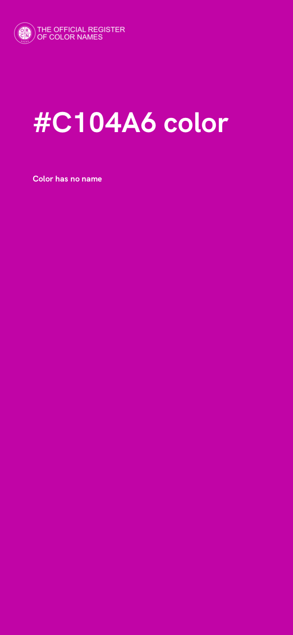 #C104A6 color image