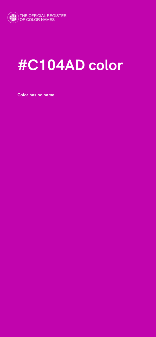 #C104AD color image
