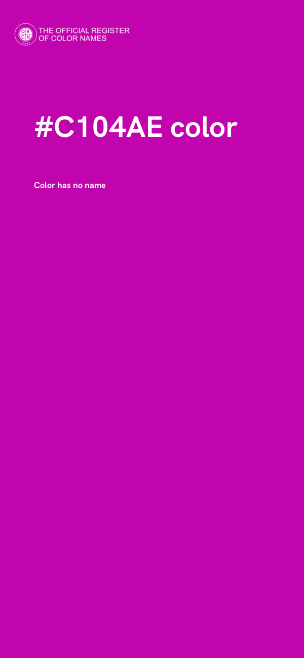 #C104AE color image