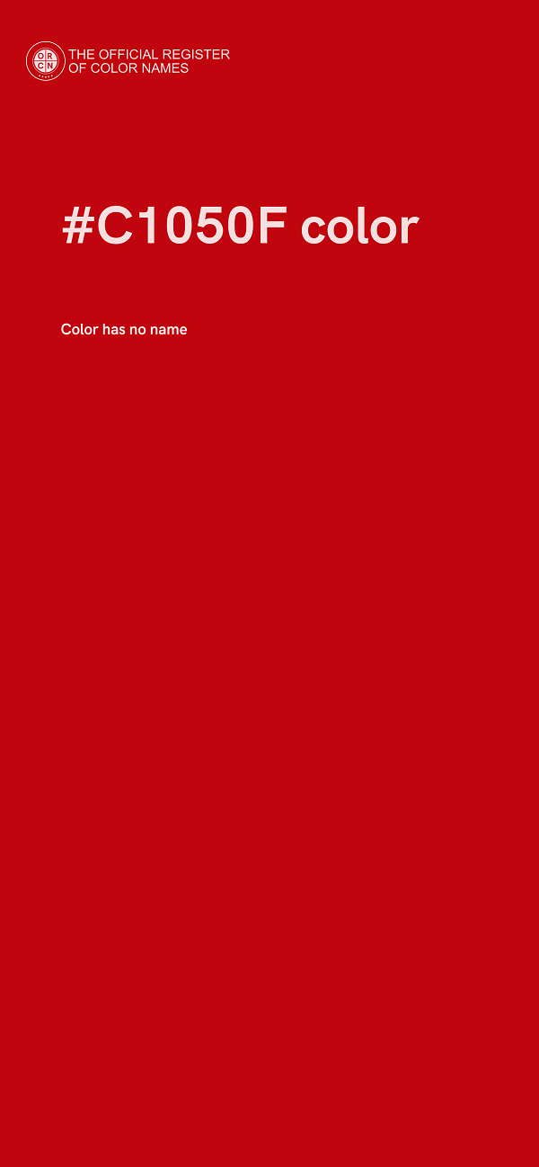 #C1050F color image
