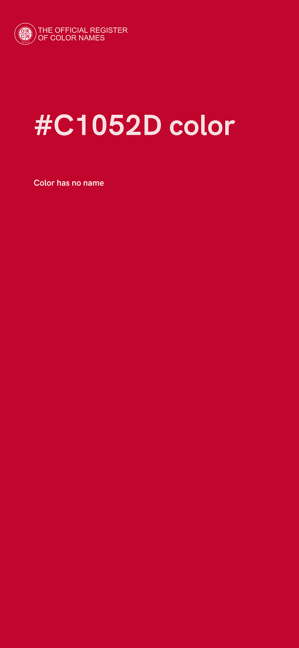 #C1052D color image