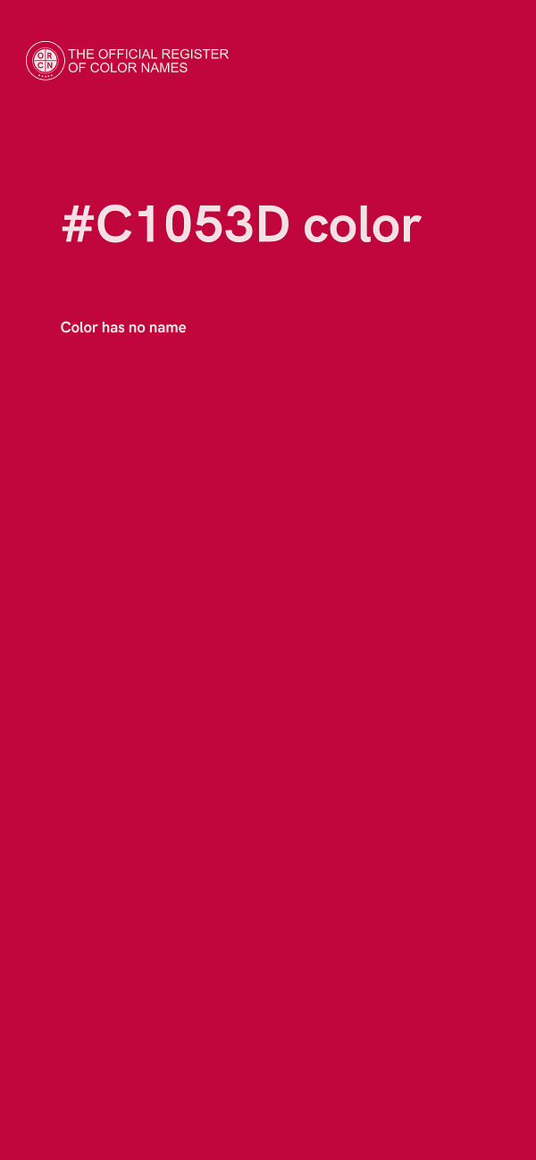 #C1053D color image