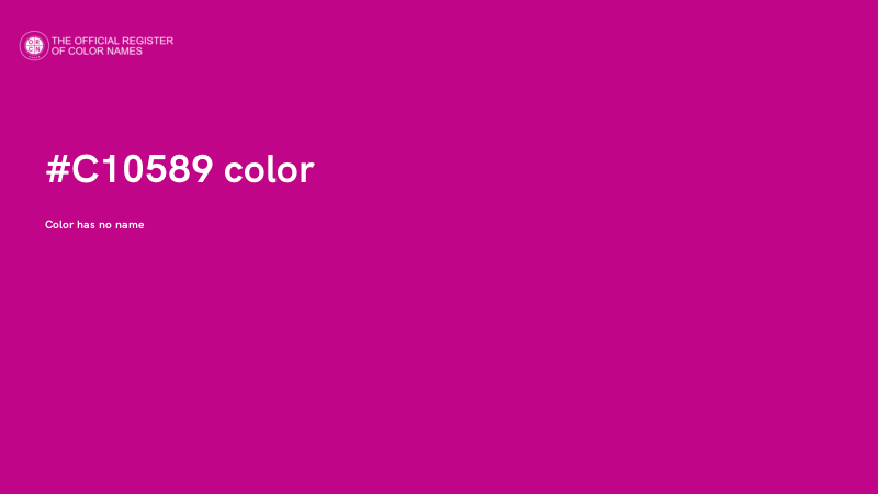 #C10589 color image