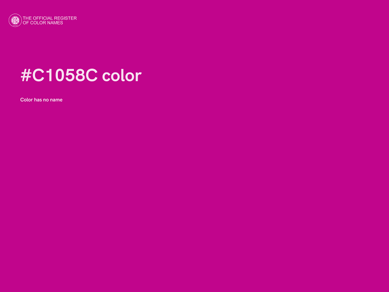 #C1058C color image