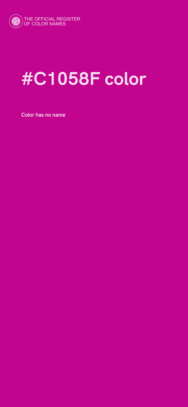 #C1058F color image