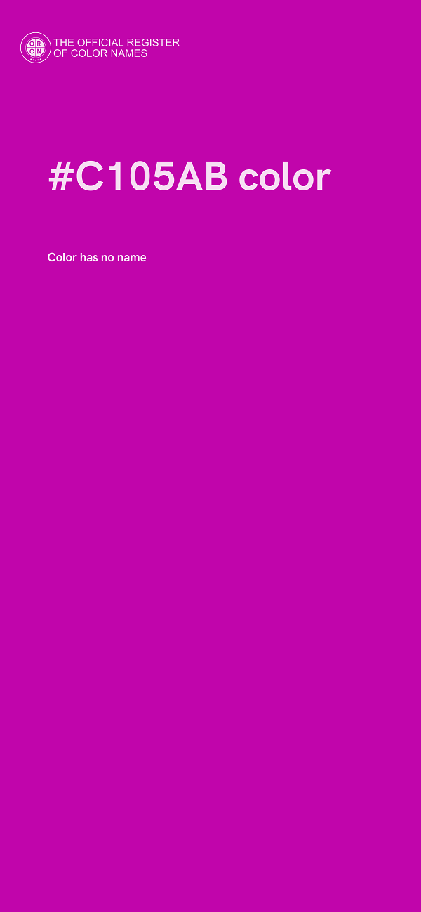 #C105AB color image