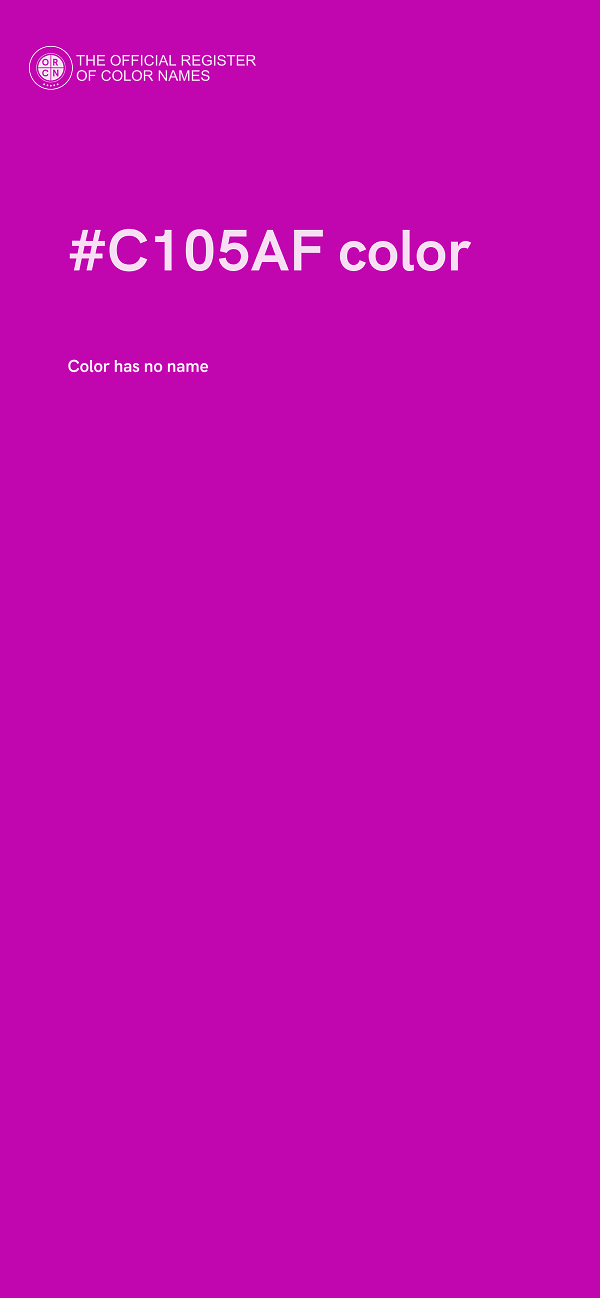 #C105AF color image