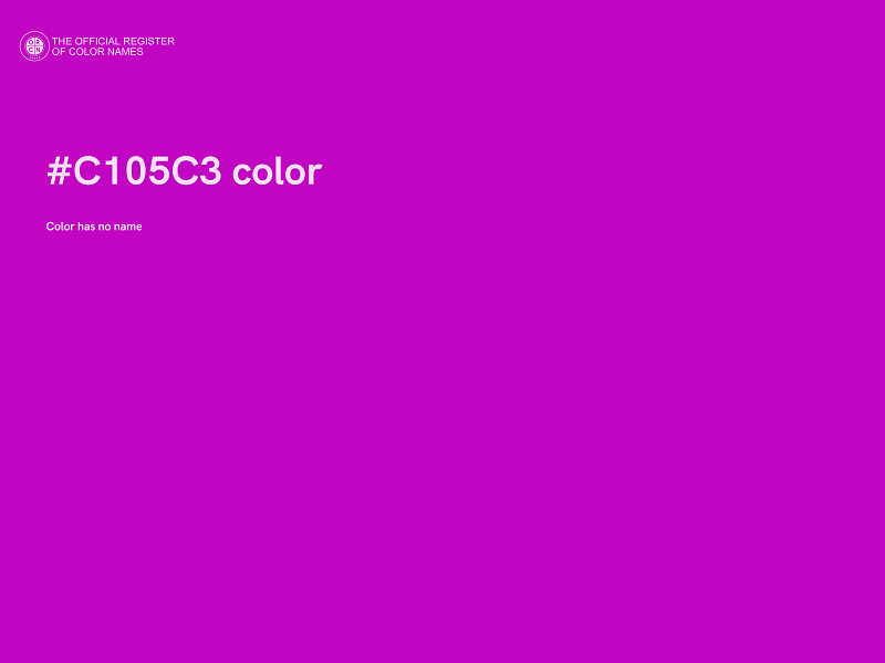 #C105C3 color image