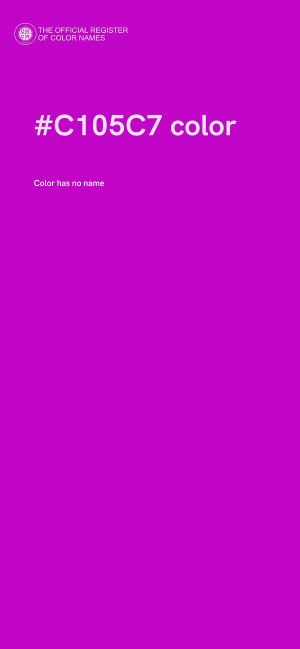 #C105C7 color image