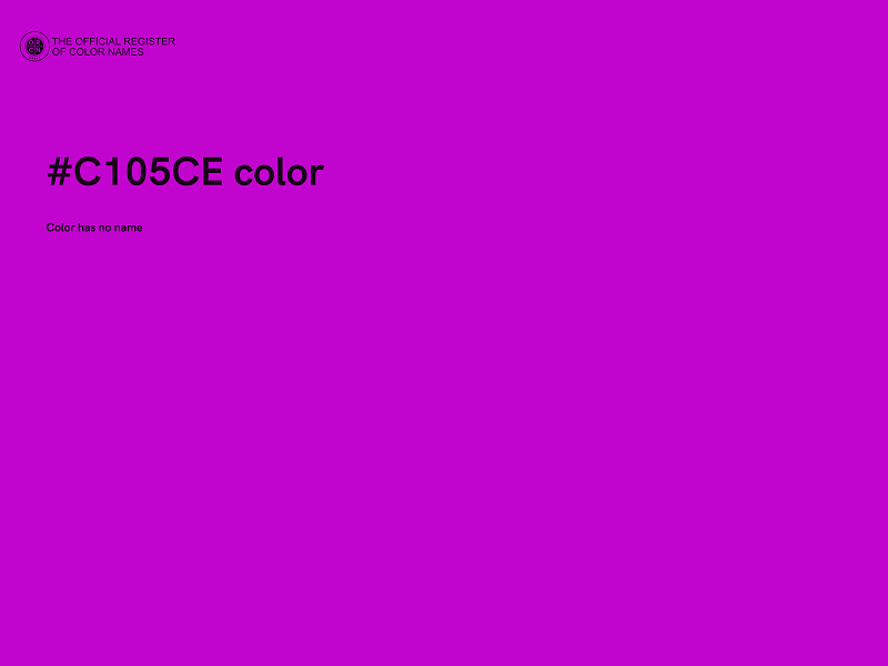 #C105CE color image