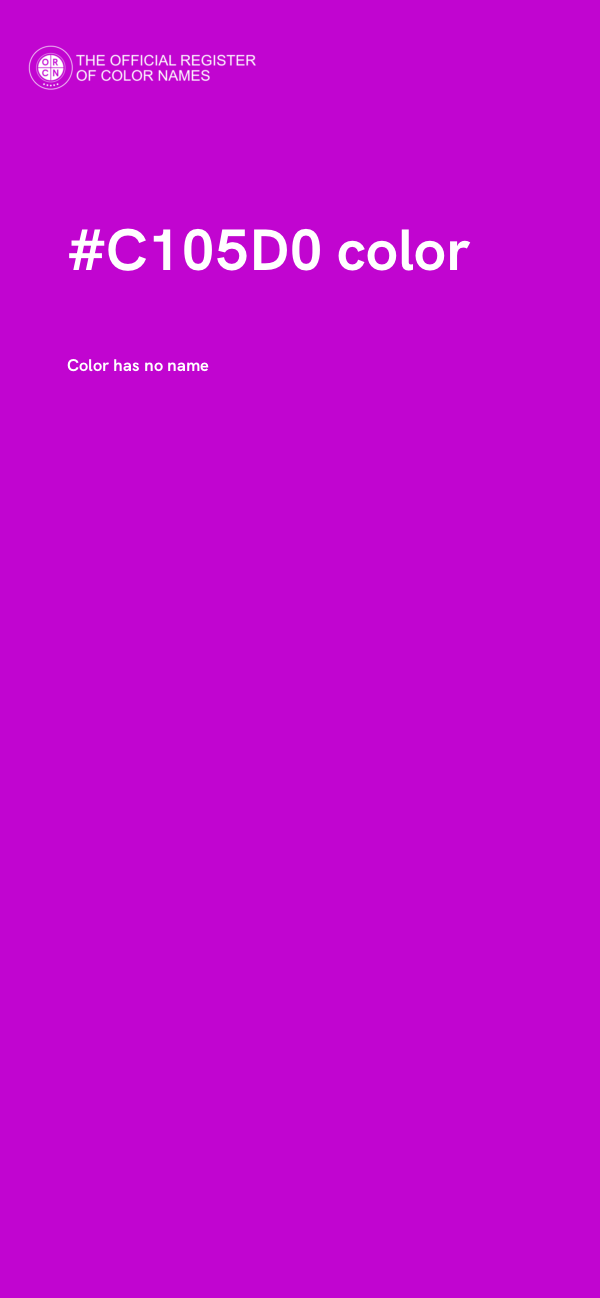 #C105D0 color image