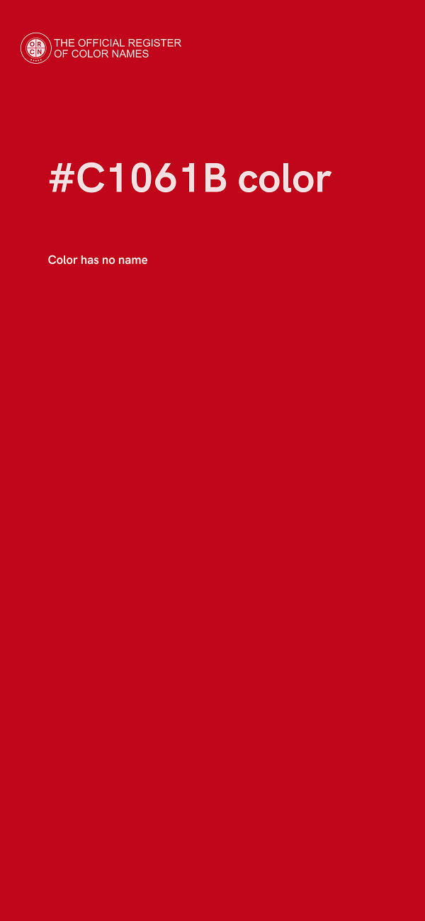 #C1061B color image