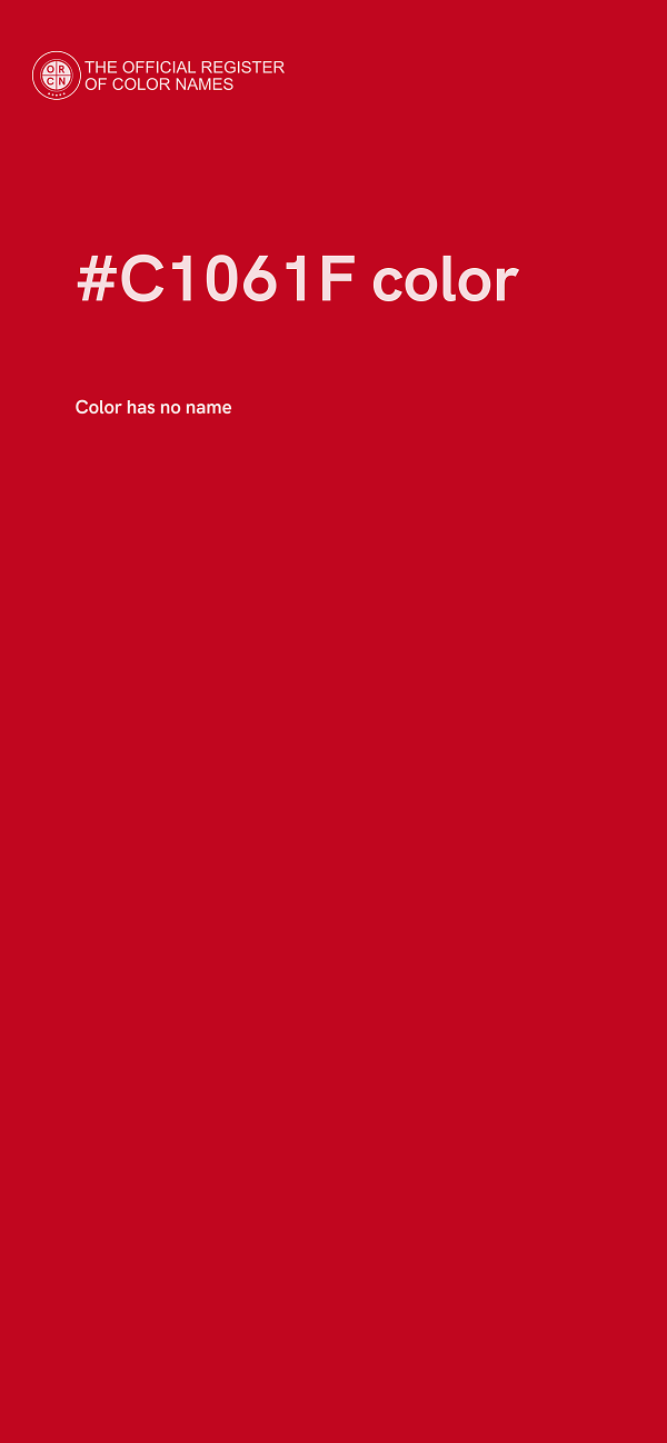 #C1061F color image