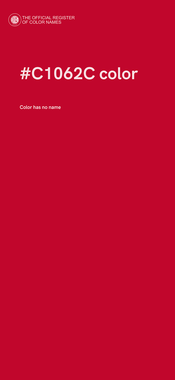 #C1062C color image